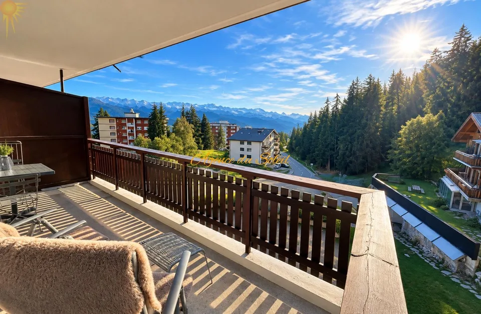 Prächtige Ski-in/Ski-out-Wohnung, Eckwohnung, 3.5 Zimmer, in Montana! – Foto 2 von 11