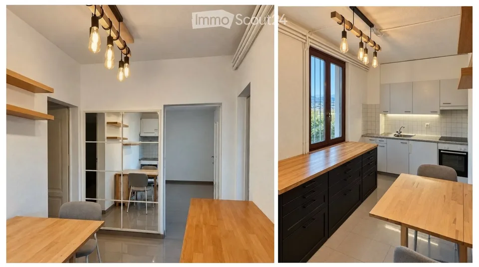 Pregassona Alta - helles 2.5-Zimmer-Wohnung mit Panoramablick und Parkplatz – Foto 2 von 5
