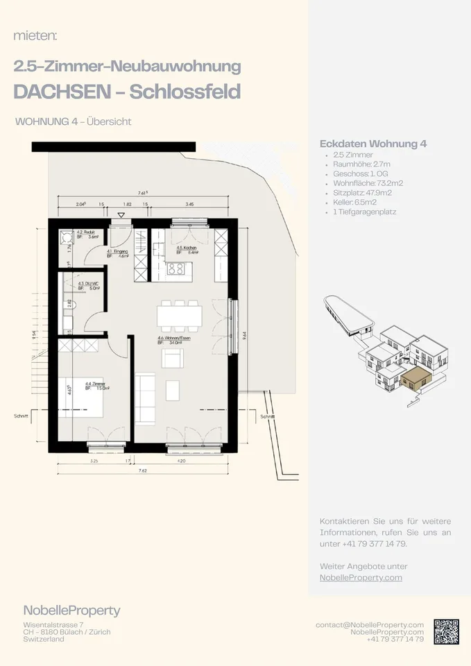 TOP: Appartement 2.5 pièces moderne – Neuf, disponible immédiatement – photo 14 sur 19