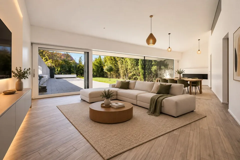 Villa di architetto contemporanea con piscina a Mont-sur-Lausanne – foto 7 di 13