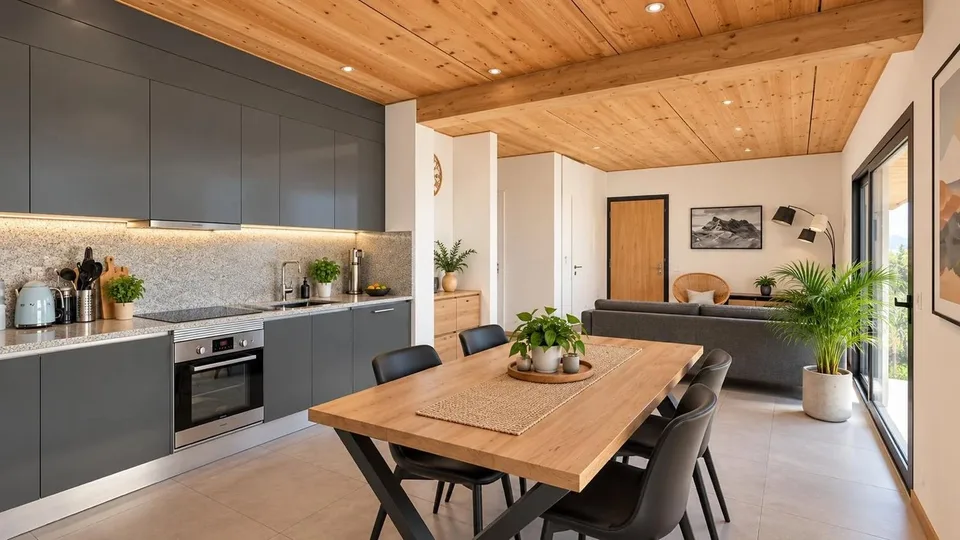 Schönes 3,5-Zimmer-Apartment mit 91 m², Terrasse und freier Sicht in Bramois – Foto 4 von 9