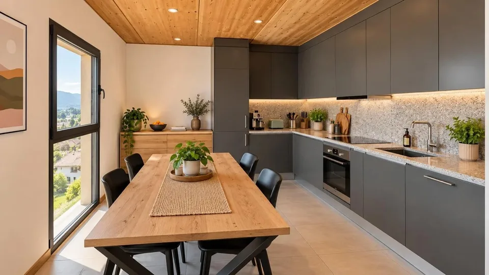 Schönes 3,5-Zimmer-Apartment mit 91 m², Terrasse und freier Sicht in Bramois – Foto 3 von 9