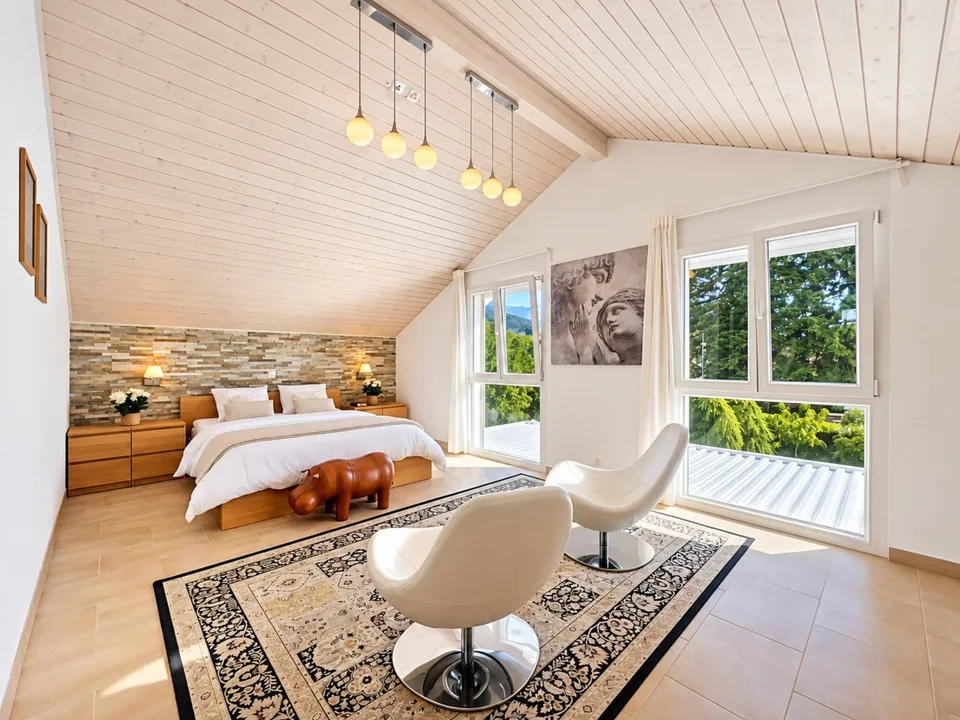 Casa indipendente di 5,5 locali con vista impareggiabile sulle Dents du Midi – foto 6 di 9