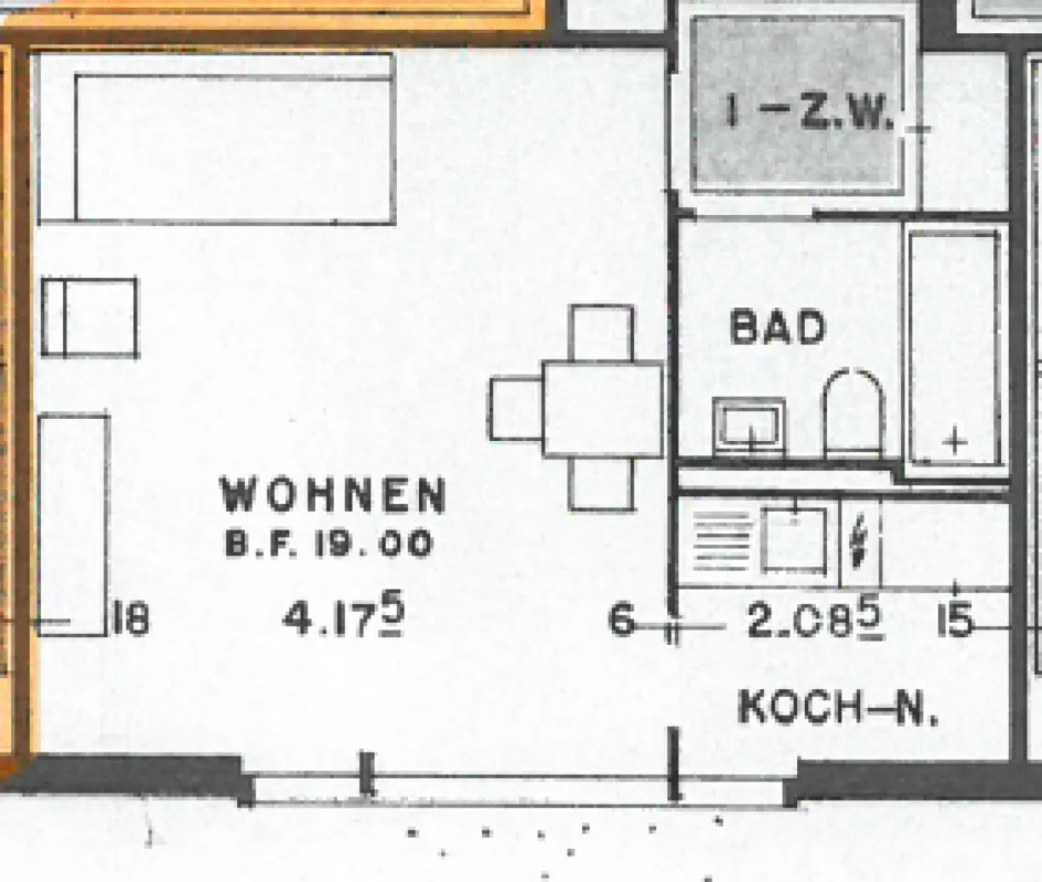 Zentrale Wohnung an ruhiger Lage – Foto 4 von 4