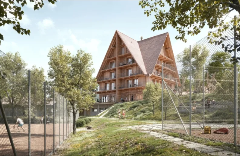 Neubau Restaurant Schützen Unterägeri mit Terrasse im Freizeit- und Naherholungsgebiet – Foto 5 von 6