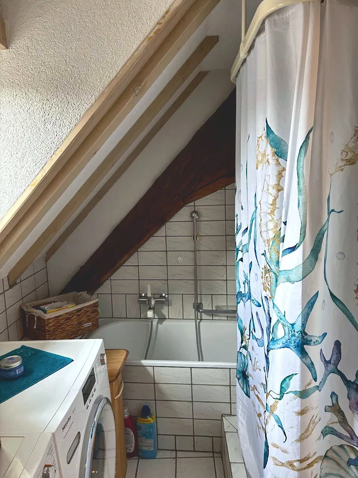 Charmante 3-Zimmer-Dachwohnung mit Sichtbalken und Schwedenofen – Foto 10 von 13