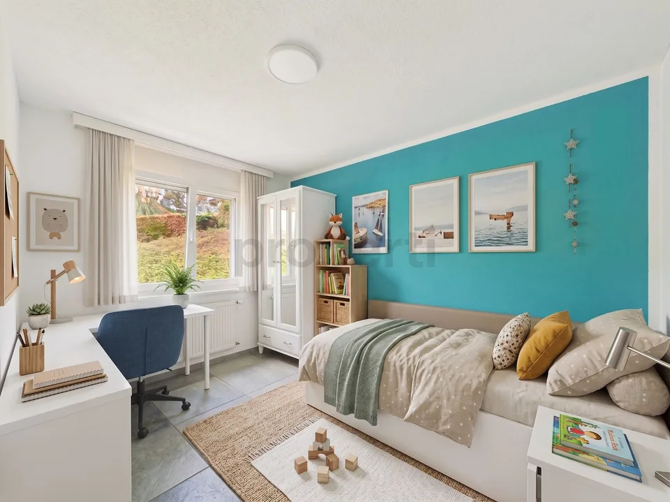 Lichtdurchflutete 143 m² Maisonette mit Seesicht, Kamin & grossen Hobbyräumen – photo 6 sur 13