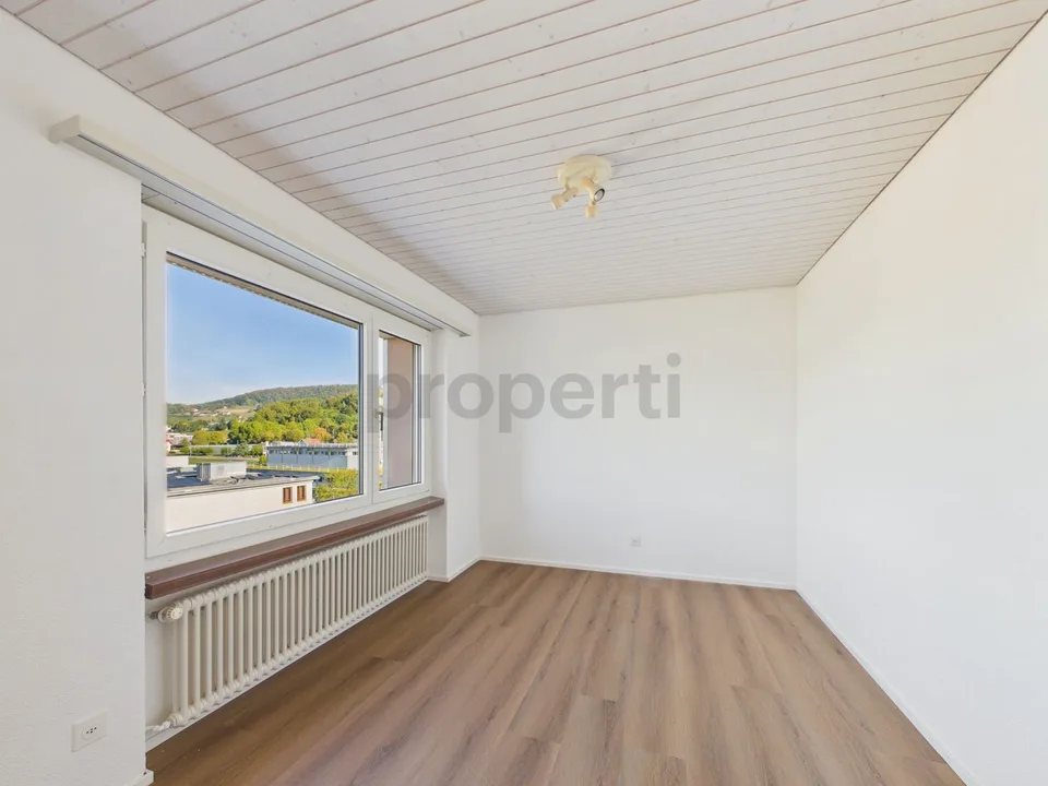 Appartamento 4,5/5,5 locali con terrazza sul tetto privata di 120 m² con padiglione vetrato, caminetto, balcone sud e posto auto sotterraneo! – foto 5 di 13