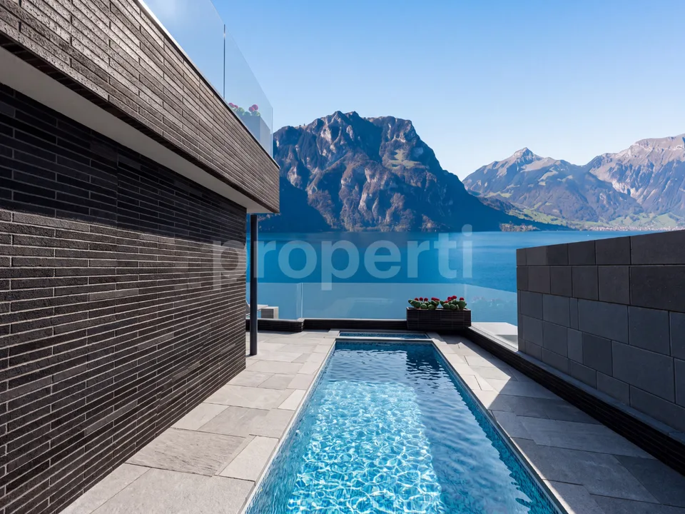 Vespera Terrasse I 5.5 Zimmer, Seesicht, Infinitypool Neubau in Weggis – Foto 4 von 13