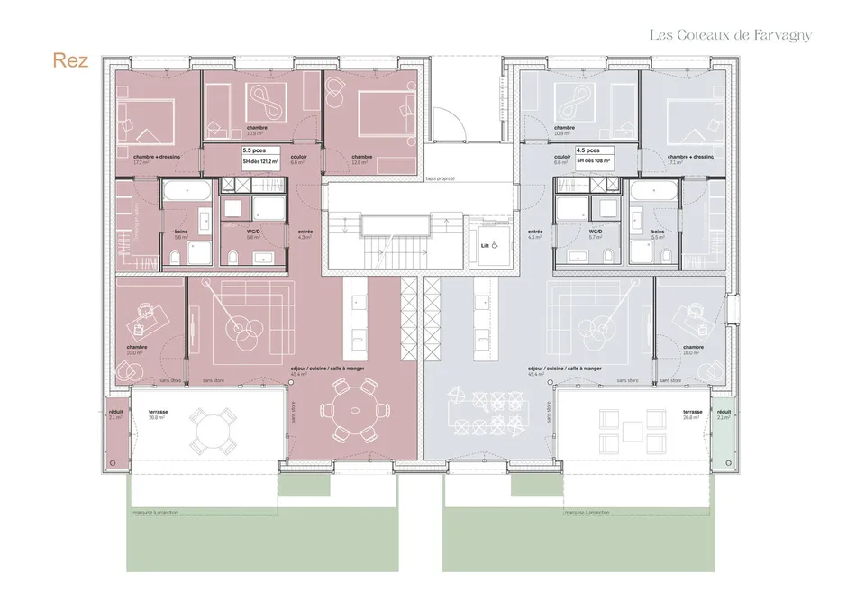 Appartement de 5,5 pièces avec terrasse et jardin privatif – foto 4 di 6