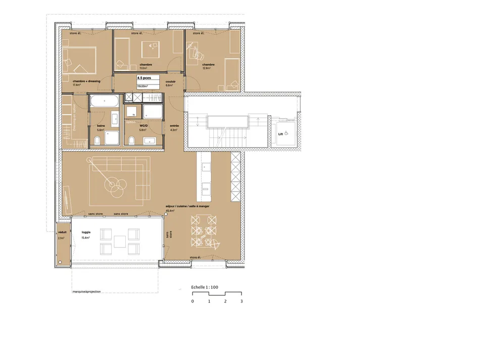 4.5 Zimmer Wohnung in Farvagny – Foto 6 von 6
