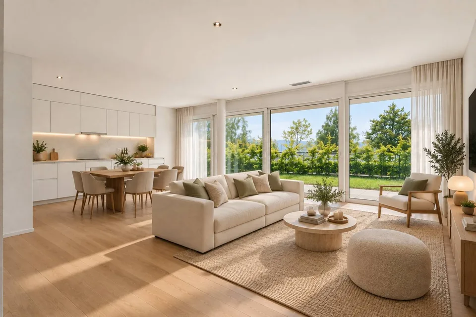 Appartement neuf de 3,5 pièces de 120m² avec jardin privatif de 51m² orienté plein sud – photo 4 sur 4
