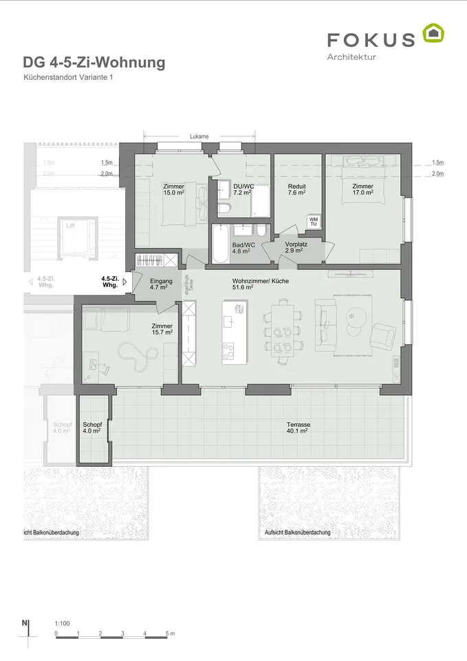 Appartamento moderno 4.5 locali, costruzione nuova, attico a Hombrechtikon – foto 10 di 11