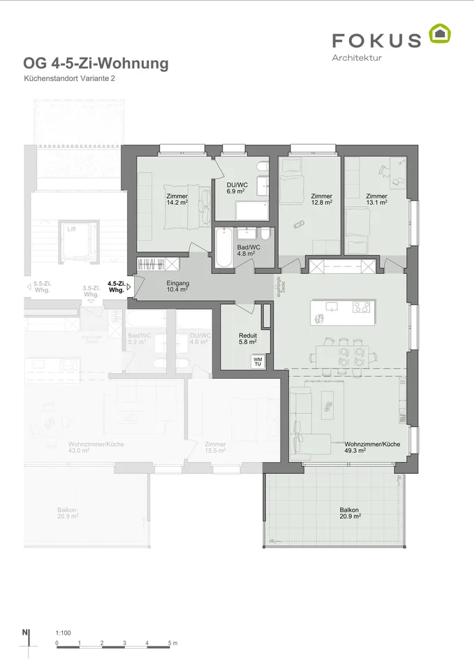 Moderne 4.5-Zimmer-Neubauwohnungen in Hombrechtikon – Foto 10 von 11