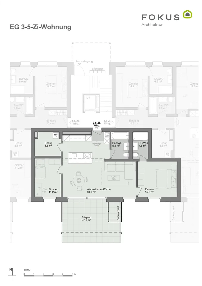Appartement moderne de 3,5 pièces au rez-de-chaussée à Hombrechtikon – Première occupation à partir d'avril 2029 – photo 8 sur 9