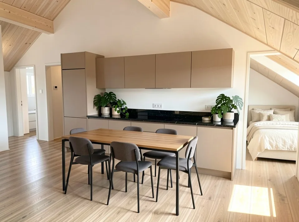 Erstbezug neue 3.5-Zimmer-Dachgeschosswohnung mit viel Holz – Foto 2 von 8