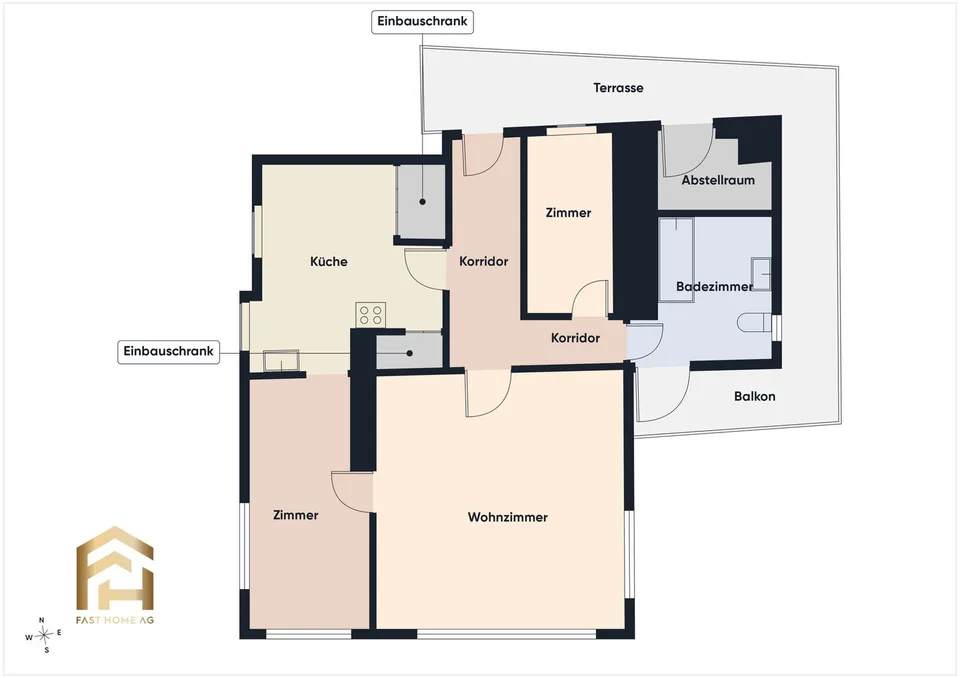 Apartment to be renovated in the village center of Saas-Fee, secondary residence permitted – photo 13 of 13