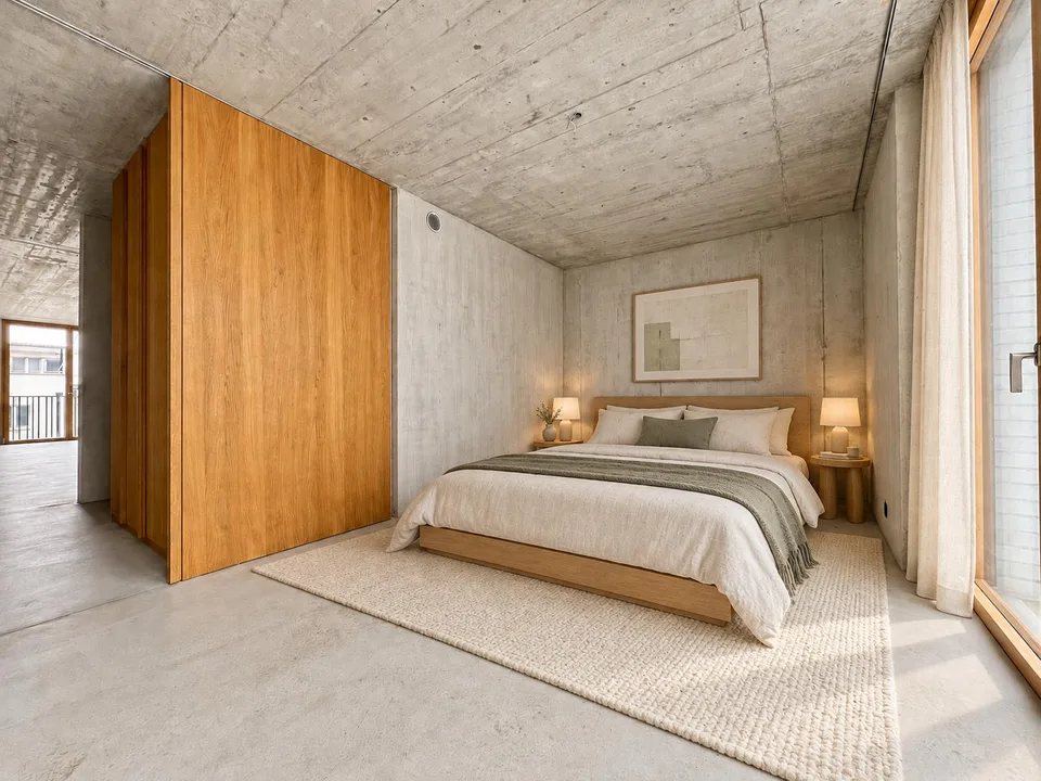 Appartamento moderno in stile cemento a vista vicino a Spalentor – foto 5 di 9