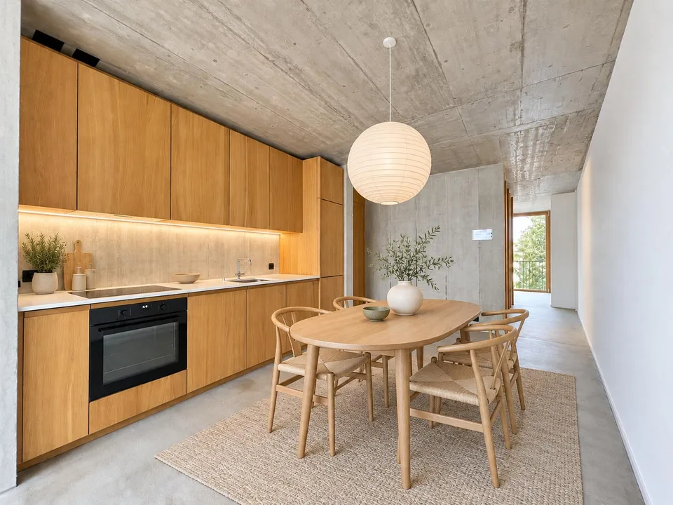 Appartamento moderno in stile cemento a vista vicino a Spalentor – foto 3 di 9