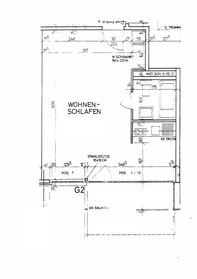 Single Wohnung mit Balkon – Foto 6 von 6