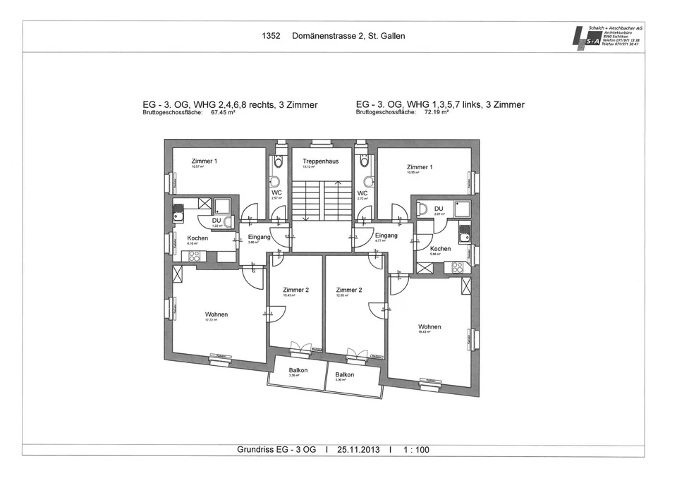 Modern 3-room apartment near the university – photo 8 of 8
