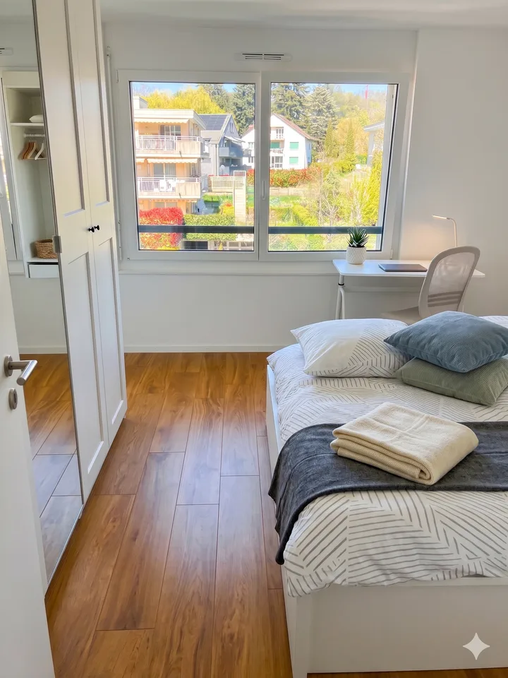 Élégant 2.5 pièces meublé avec balcon à Lausanne – foto 6 di 7