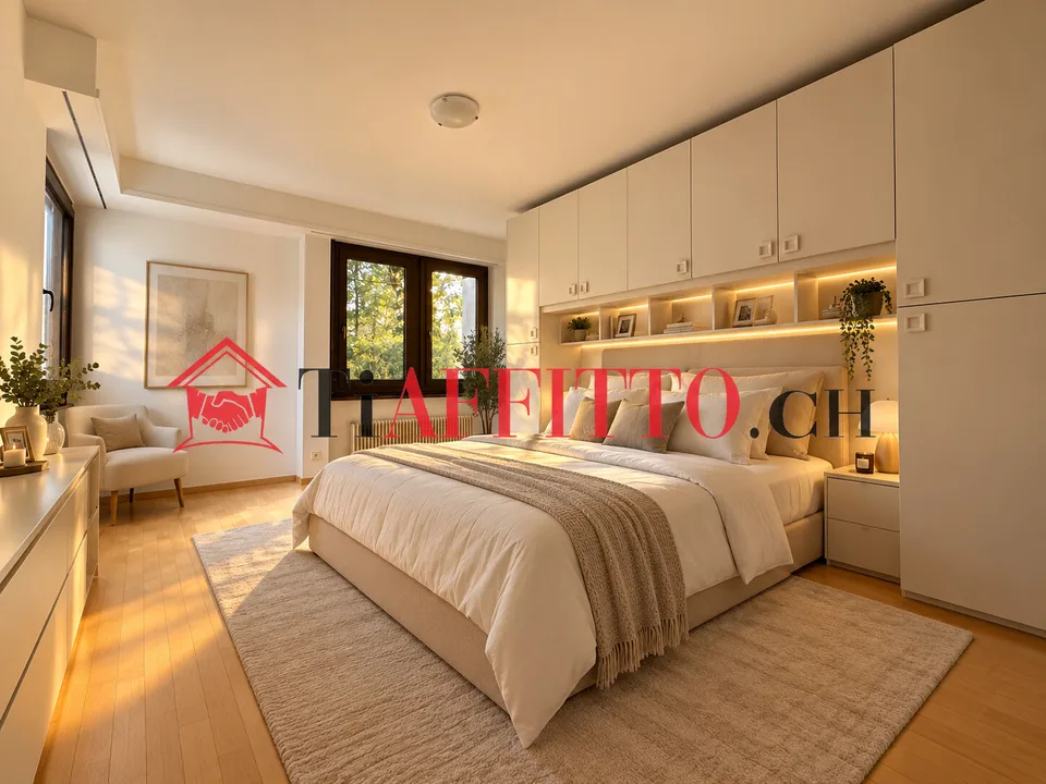 LUXURIÖSE 3.5-ZIMMER-WOHNUNG IN LUGANO MIT WASCHKÜCHE – Foto 5 von 7