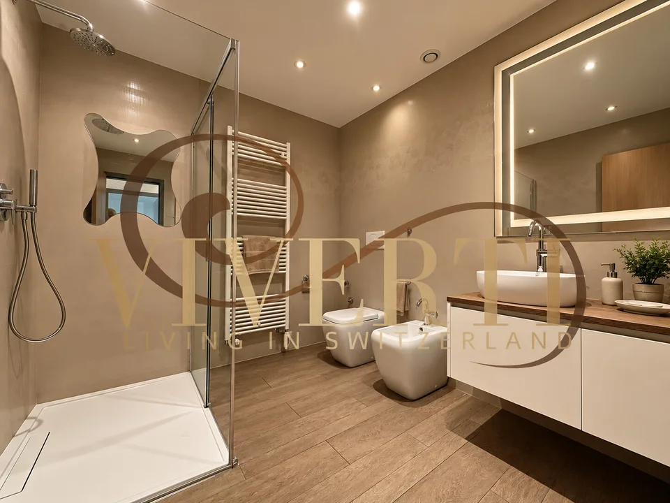 ELEGANTES 3.5-ZIMMER-WOHNUNG IN LUGANO ZU VERKAUFEN – Foto 8 von 9