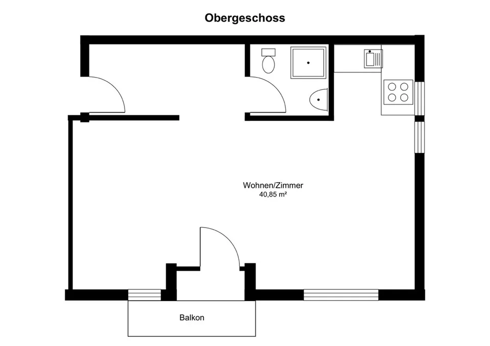 IMMORath.de - Großzügige 1-Zimmerwohnung mit Balkon in Todtnau – Foto 11 von 13