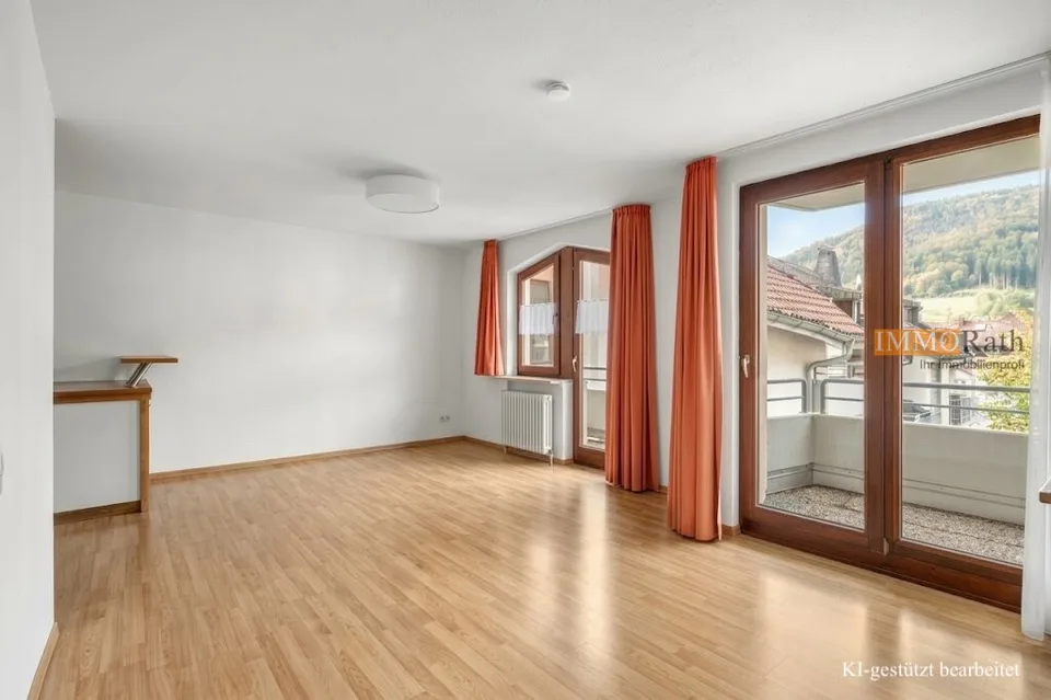 IMMORath.de - Lichtdurchflutete 1-Zimmerwohnung mit Balkon in Todtnau – Foto 4 von 13
