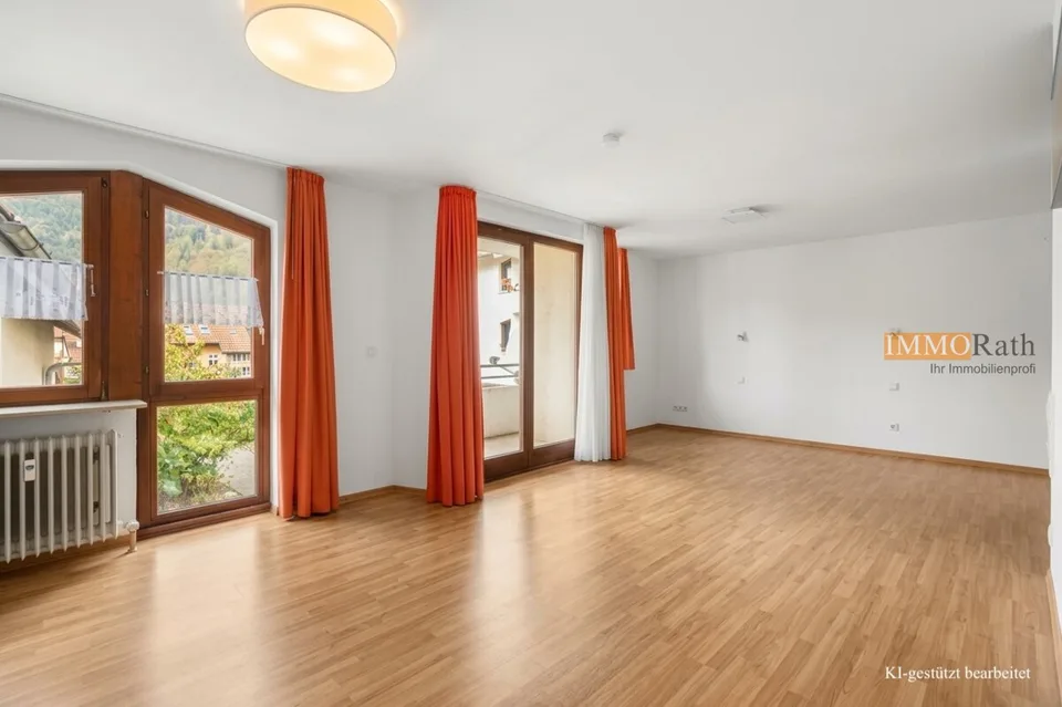IMMORath.de - Lichtdurchflutete 1-Zimmerwohnung mit Balkon in Todtnau – Foto 5 von 13