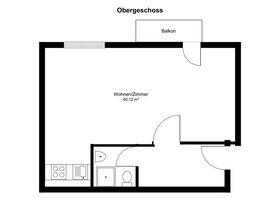 IMMORath.de - Lichtdurchflutete 1-Zimmerwohnung mit Balkon in Todtnau – Foto 10 von 13