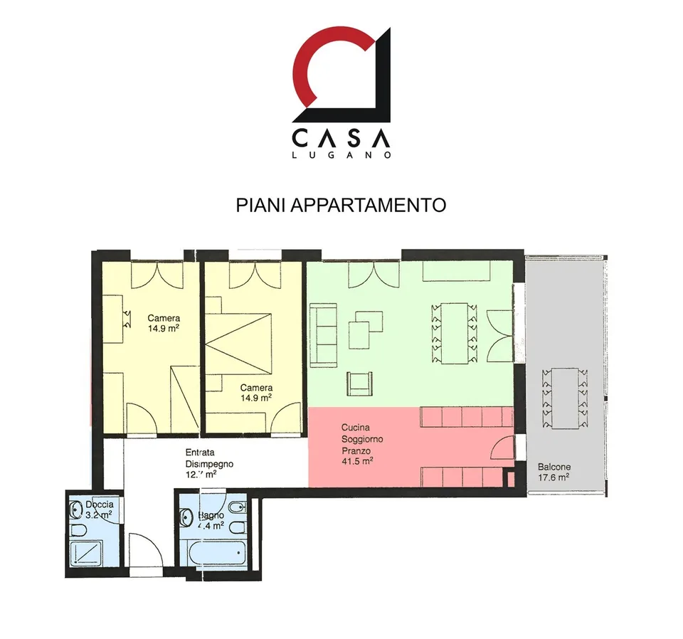 Bel appartement 3,5 pièces dans un quartier résidentiel avec terrasse panoramique couverte. – photo 17 sur 17