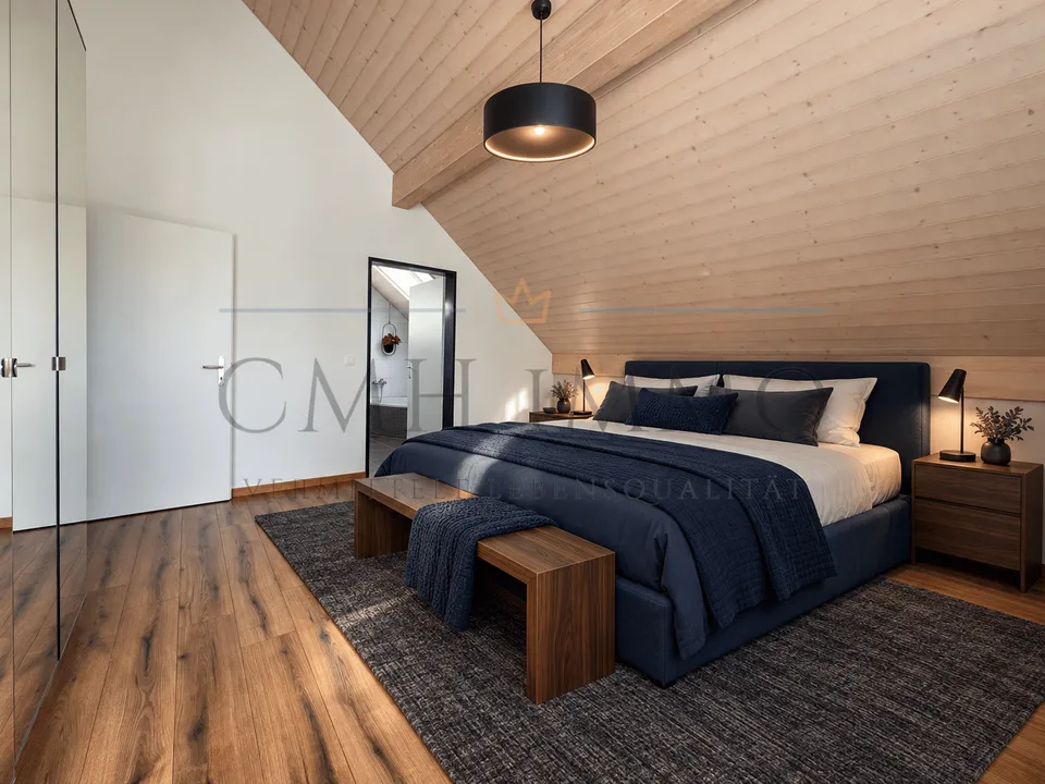 Charmante Dachwohnung mit Weitblick in Kirchleerau – 4.5 Zimmer, 147 m² – Foto 4 von 12