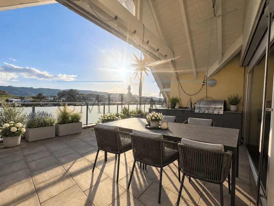 Charmante Dachwohnung mit Weitblick in Kirchleerau – 4.5 Zimmer, 147 m² – Foto 10 von 12