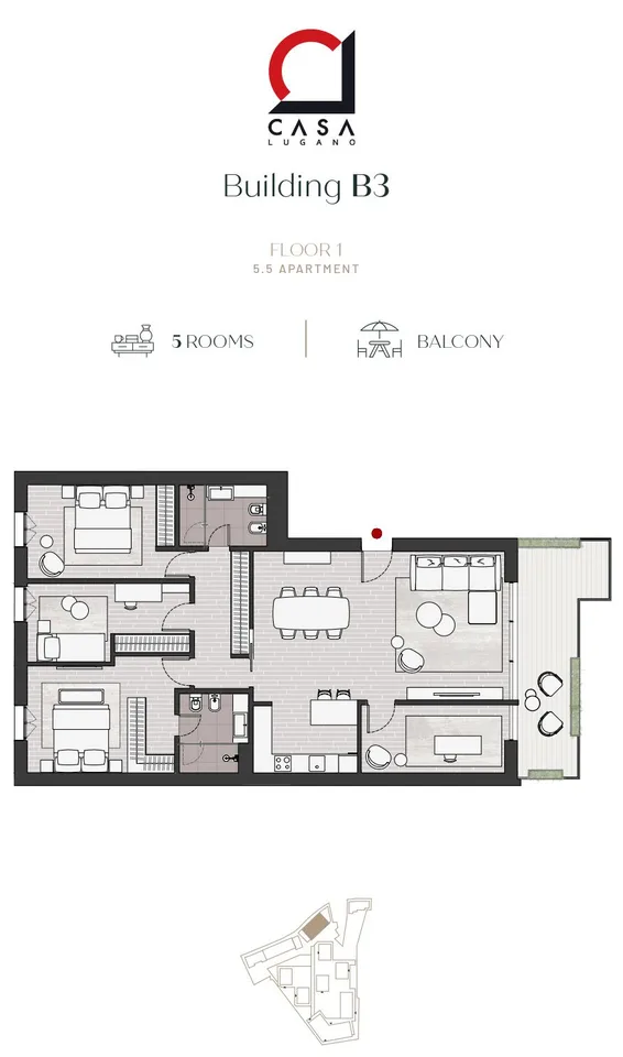 5,5 de haut standing avec des options d'achat intéressantes. – photo 27 sur 28