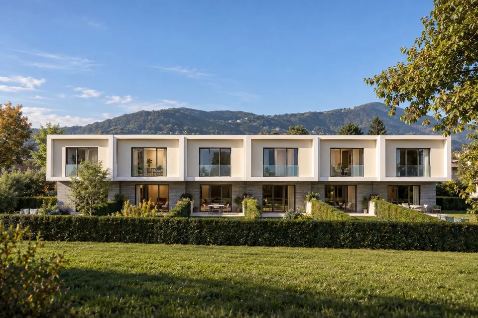 Nouvelle maison mitoyenne 4,5 avec jardin privé, terrasse et piscine – photo 7 sur 9