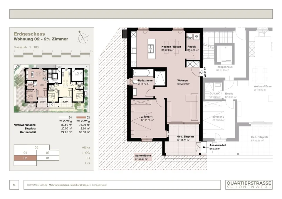 Neubau: Moderne 2.5 Zimmer-Wohnung im Erdgeschoss mit Gartenanteil – Foto 4 von 9