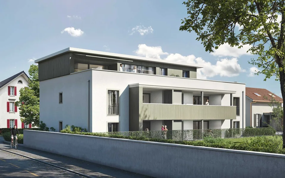Neubau: Moderne 2.5 Zimmer-Wohnung im Erdgeschoss mit Gartenanteil – Foto 3 von 9