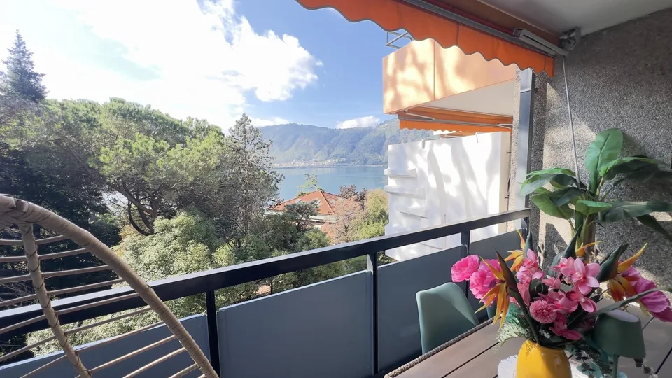 Praktisches renoviertes Zweizimmerapartment mit Seeblick in Bissone – Foto 3 von 6