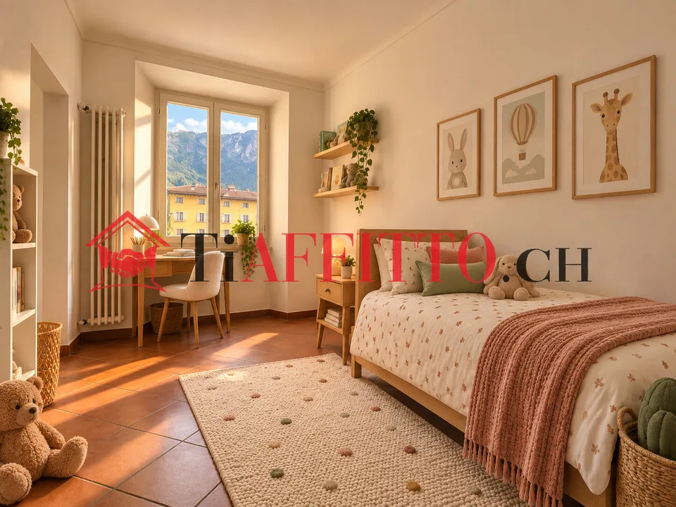 Romantique 2.5 pièces avec cheminée à Riva San Vitale – photo 4 sur 5
