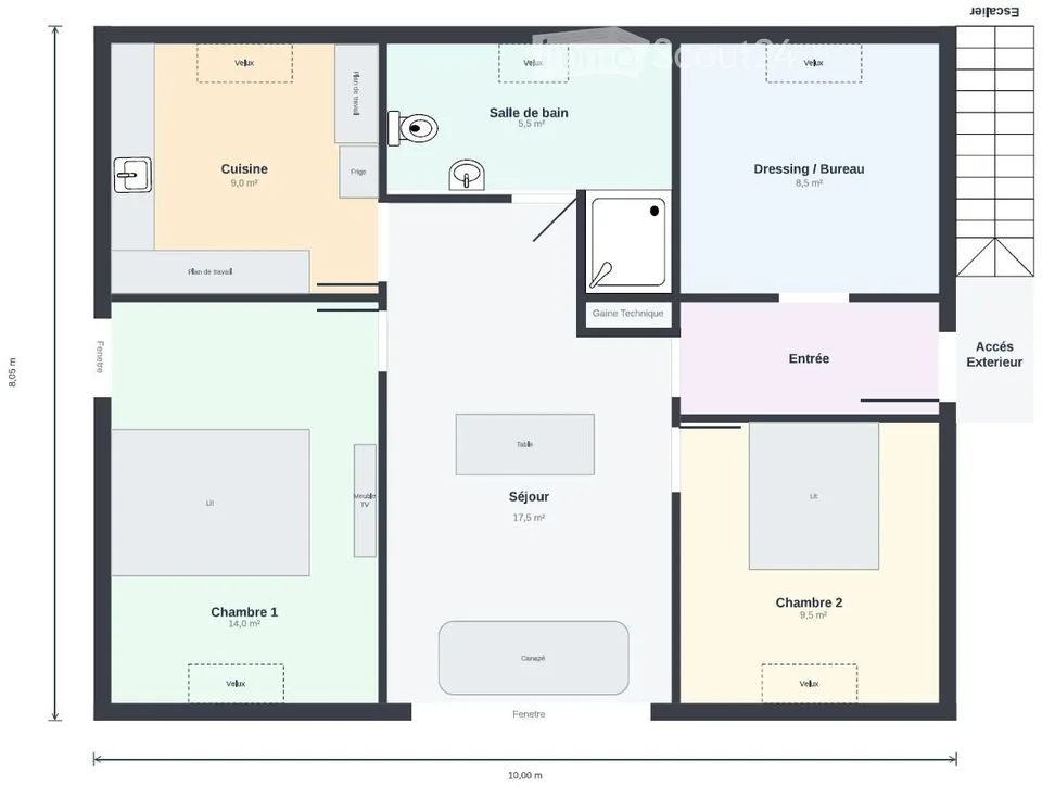 Schönes Apartment mit Charme zur Miete – Foto 2 von 5