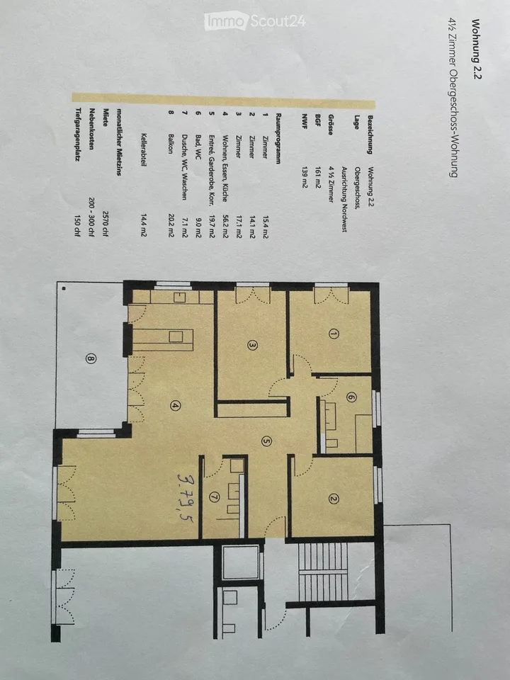 Nachmieter gesucht für 4.5 Zimmerwohnung – Foto 4 von 5