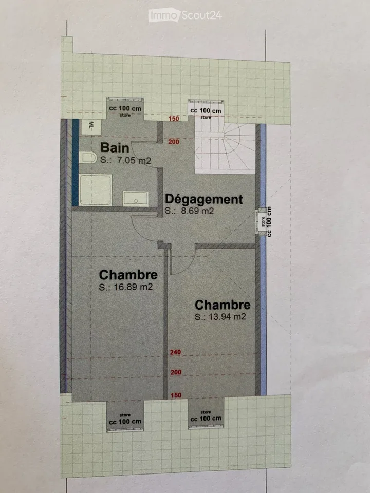 Duplex 3,5 Zimmer in Posieux mit Balkon – Foto 5 von 5