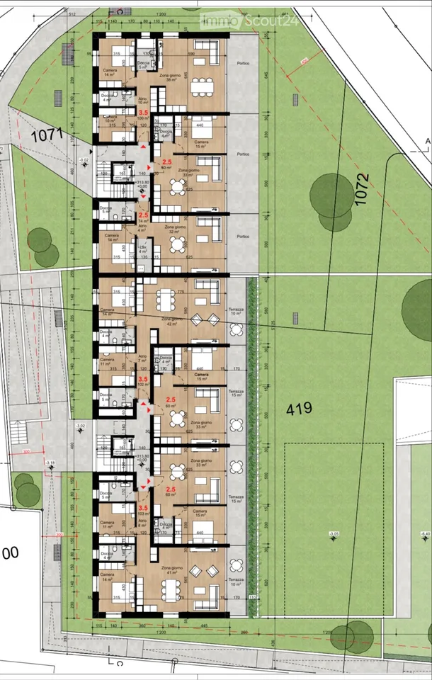 Mieten Sie 3.5 Zimmer und 2.5 Zimmer in erster Lage in Manno – Foto 3 von 3