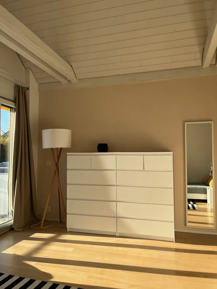 Helles Zimmer mit eigenem Bad & Balkon in moderner 145sqm Dachwohnung in Thalwil (Nähe Zürich) – foto 4 di 8