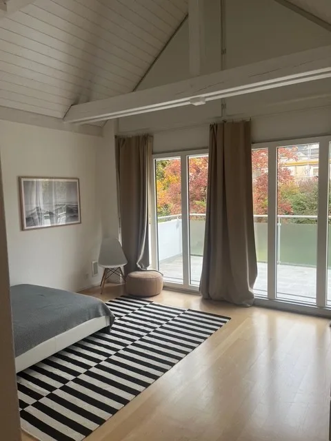 Helles Zimmer mit eigenem Bad & Balkon in moderner 145sqm Dachwohnung in Thalwil (Nähe Zürich) – foto 3 di 8