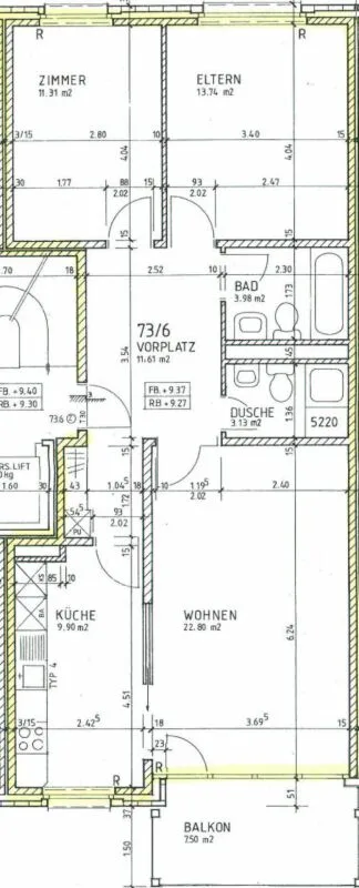 Zwischen Grenze Riehen/Stetten und Fondation Beyeler - gemütliche 3 1/2 Zimmer-Wohnung in Riehen – Foto 11 von 12