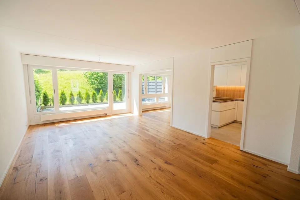 Appartement de jardin 3.5 pièces fraîchement rénové à vendre à Emmenbrücke