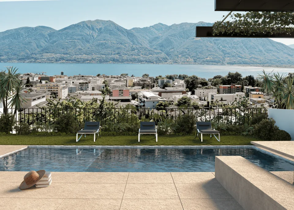 Ultima occasione: magnifico 3.5 locali con ampia terrazza, vista lago, wellness e piscina